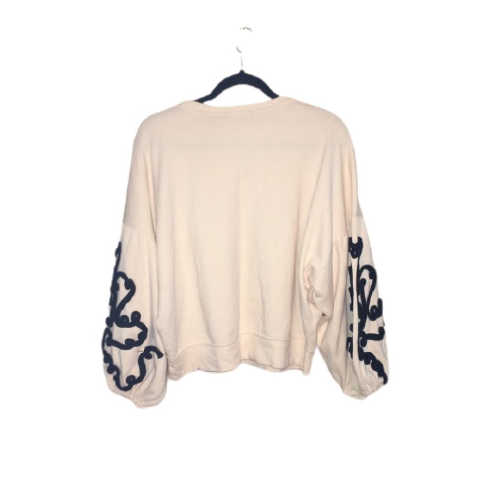 Zara Black Embroidered Sweater - Picture 9 of 13